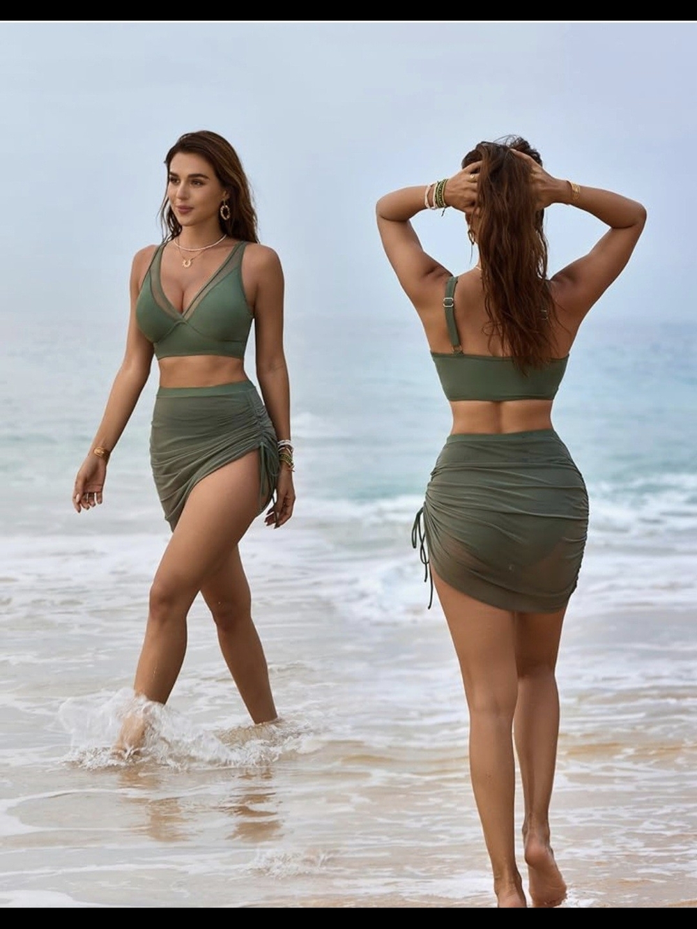 Blooming Jelly High Waisted Bikini #1328 - Picture 8 of 12